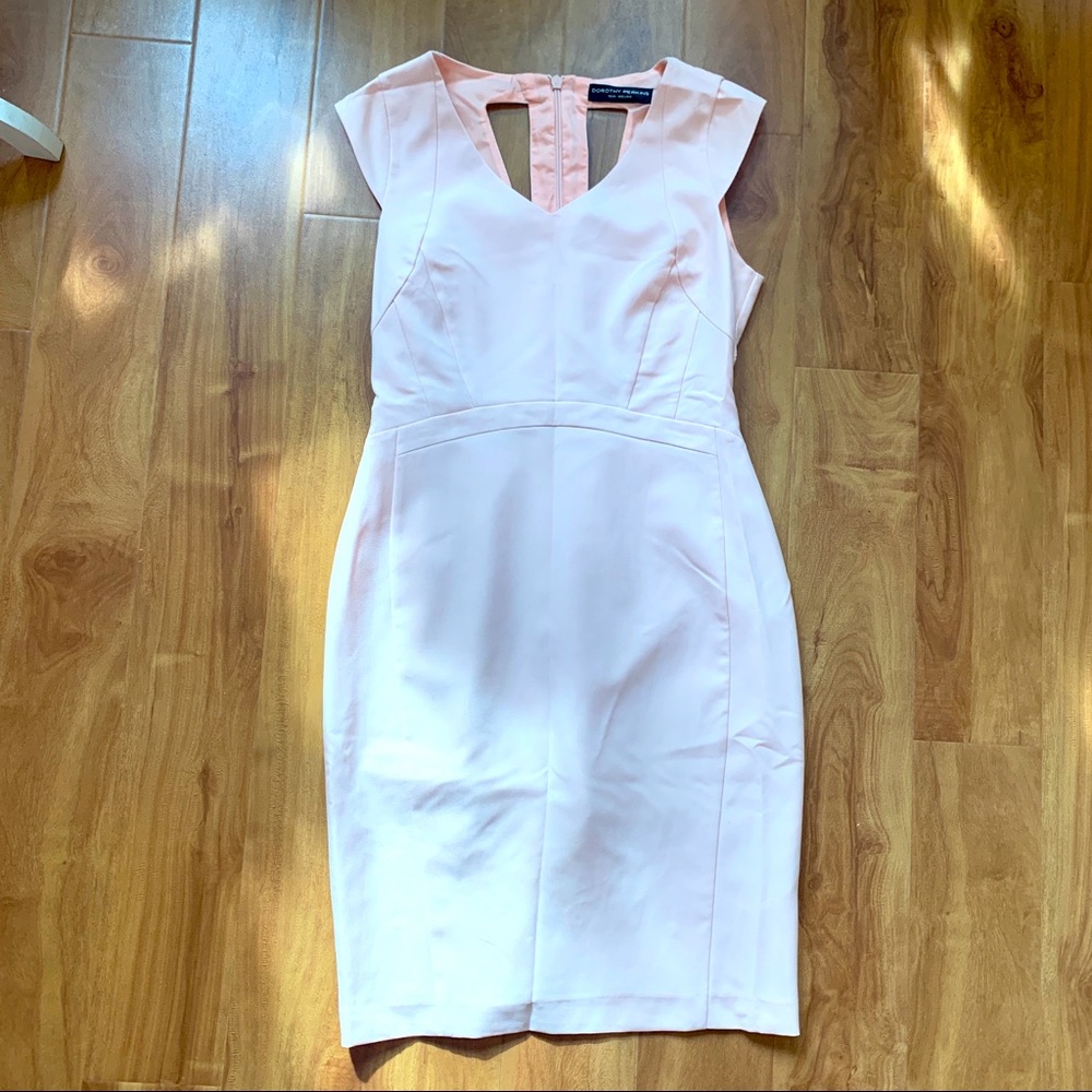 Baby Pink Dorothy Perkins Pencil Dress Size 10